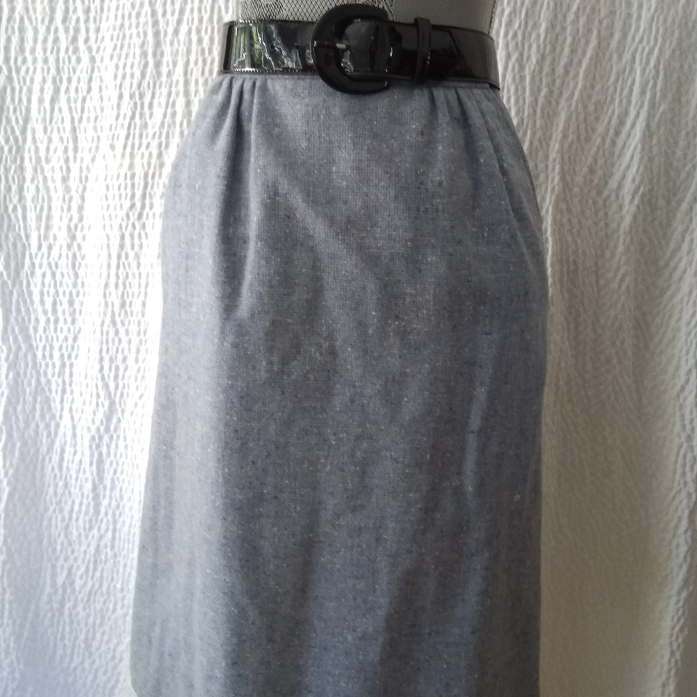 Vintage Country Suburbans Light Blue Wool skirt